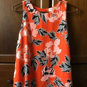 Philosophy Republic Clothing Women's Floral Sleeveless Top XS Tunic Blouse